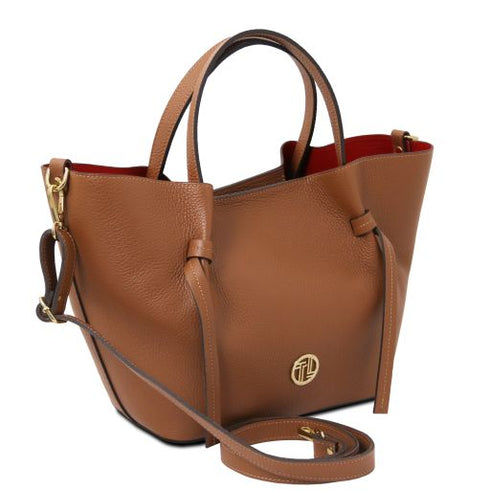 Legame - Leather shopping bag - Large size